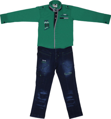 

Sydney Boys Casual Shirt Jeans(Green