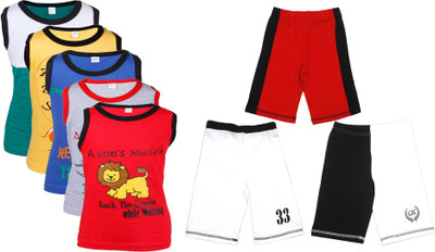 

Gkidz Boys Casual Vest Shorts(Multicolor