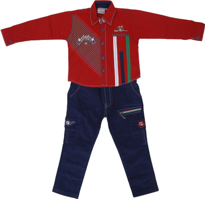 

Sydney Boys Casual Shirt Jeans(Red