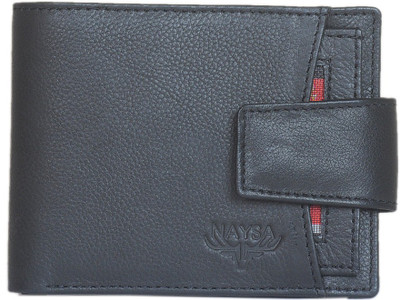 

Naysa Men Formal, Casual Black Genuine Leather Wallet(3 Card Slots)
