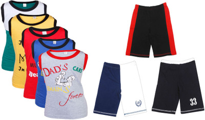 

Gkidz Boys Casual Vest Shorts(Multicolor