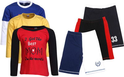 

Gkidz Boys Casual T-shirt, Multicolor
