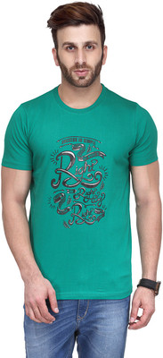

Koolpals Printed Men Round Neck Green T-Shirt