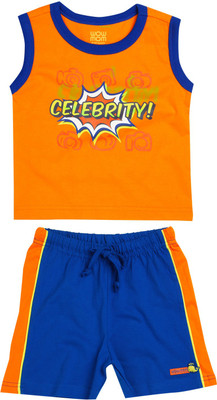 

Wow Mom Boys Casual T-shirt(Orange