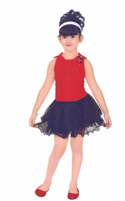 

Hey Baby Girls Party(Festive) Top Skirt(Red