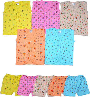 

Sathiyas Baby Top & Bottom(Multicolor)