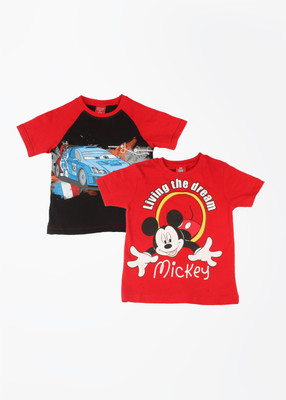 

Disney Boys Casual T-shirt(Dark Blue, Red/navy