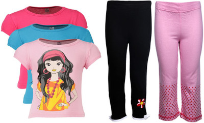 

Gkidz Girls Casual T-shirt, Multicolor