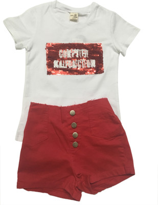 

Piperz Girls Shorts(Red