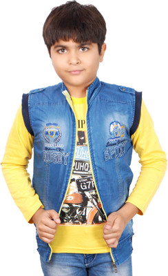

Aedi Boys T-shirt Jacket(Yellow, Yellow & blue