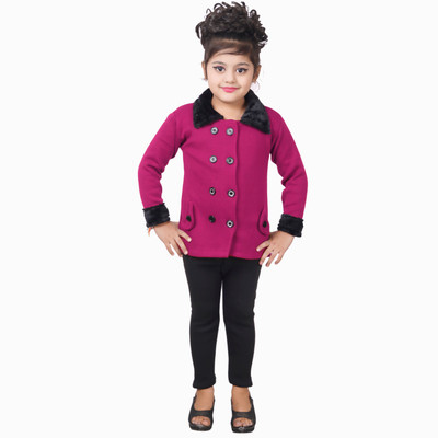 

Ahhaaaa Girls Cardigan Jegging(Pink, Majenta