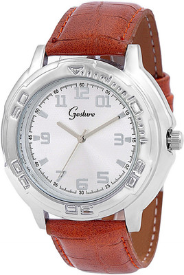 

Gesture 5028-SL-BR-G Modest Watch - For Men