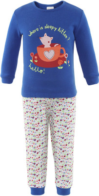 

FS Mini Klub Girls T-shirt Pant(Blue