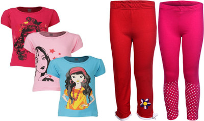 

Gkidz Girls Casual T-shirt, Multicolor