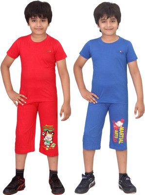 

Dongli Boys Casual(Multicolor, Red rblue red rblue