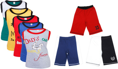 

Gkidz Boys Casual Vest Shorts(Multicolor