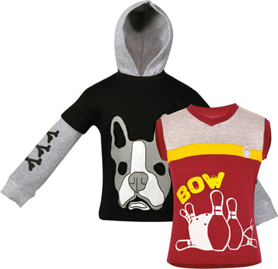 

Gkidz Boys Casual T-shirt(Black