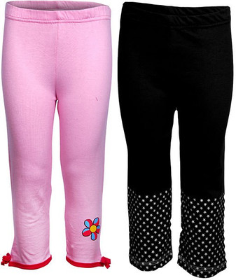 

Gkidz Girls Pyjama(Pack of 2, Black;pink