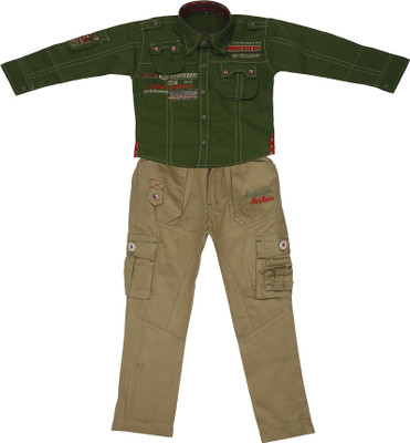 

Sydney Boys Casual Shirt Trouser(Green