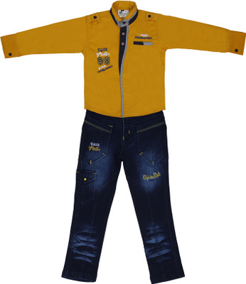 

Sydney Boys Casual Shirt Jeans(Yellow