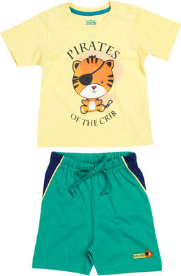 

Wow Mom Boys Casual T-shirt(Yellow, Lime yellow