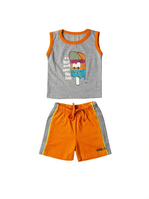 

Wow Mom Boys Casual T-shirt(Grey, Grey melange