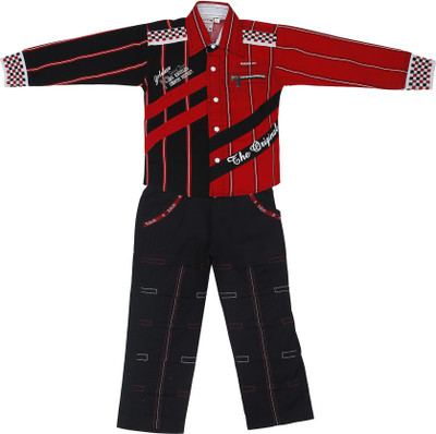

Sydney Boys Casual Shirt Trouser(Red