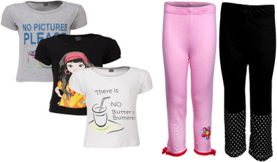 

Gkidz Girls Casual T-shirt, Multicolor