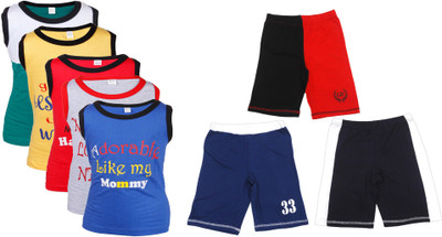 

Gkidz Boys Casual Vest Shorts(Multicolor