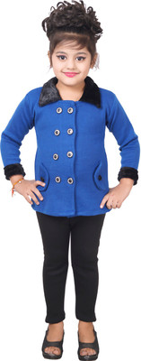 

Ahhaaaa Girls Cardigan Jegging(Blue