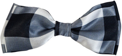 

Blacksmith Black And White Checksdesign Bow Checkered Men's Tie