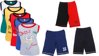 

Gkidz Boys Casual Vest Shorts(Multicolor
