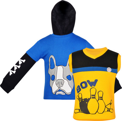 Gkidz Boys Casual T-shirt(Blue