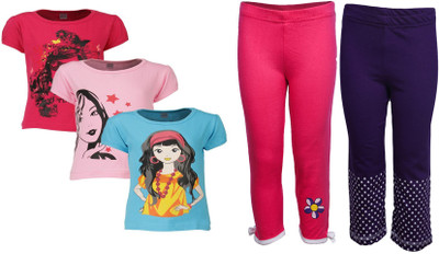 

Gkidz Girls Casual T-shirt, Multicolor