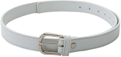

Skyways Women Casual, Formal White Artificial Leather Belt, White-02