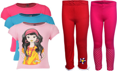 

Gkidz Girls Casual T-shirt, Multicolor