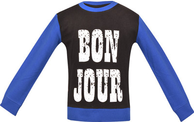 

Gkidz Full Sleeve Printed Boys Sweatshirt, Black