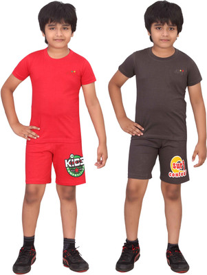 

Dongli Boys Casual(Multicolor, Dgrey & red & dbps & dgrey & red