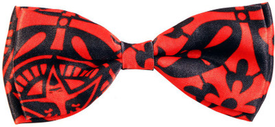 

Blacksmith Japanese Stardesign Bow Graphic Print Men's Tie, Black