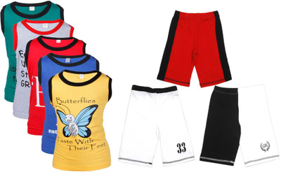 

Gkidz Boys Casual Vest Shorts(Multicolor