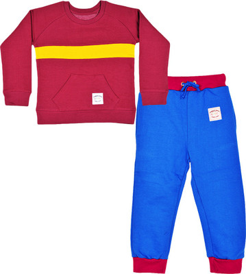 

Gkidz Boys Casual T-shirt(Multicolor, Maroon
