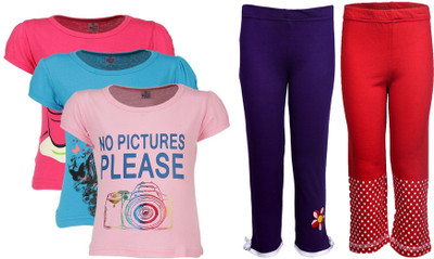 

Gkidz Girls Casual T-shirt, Multicolor