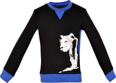 

Gkidz Full Sleeve Printed Boys Sweatshirt, Black