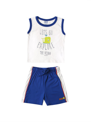 

Wow Mom Boys Casual T-shirt(Multicolor, Off white