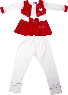 

Yashasvi Girls Casual T-shirt(Red