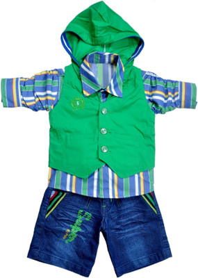 

Hey Baby Boys Casual Shirt Pant(Green