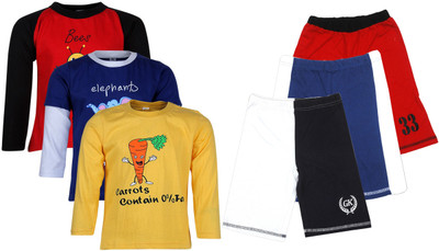 

Gkidz Boys Casual T-shirt, Multicolor