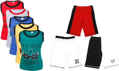 

Gkidz Boys Casual Vest Shorts(Multicolor