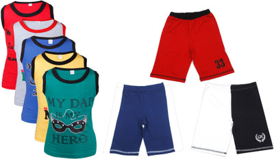 

Gkidz Boys Casual Vest Shorts(Multicolor