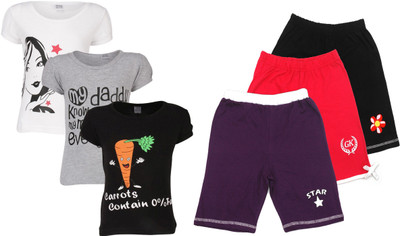 

Gkidz Girls Casual T-shirt, Multicolor